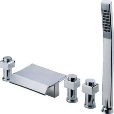 ANZZI Guaira 3-Handle Deck-Mount Roman Tub Faucet bathtub faucets ANZZI
